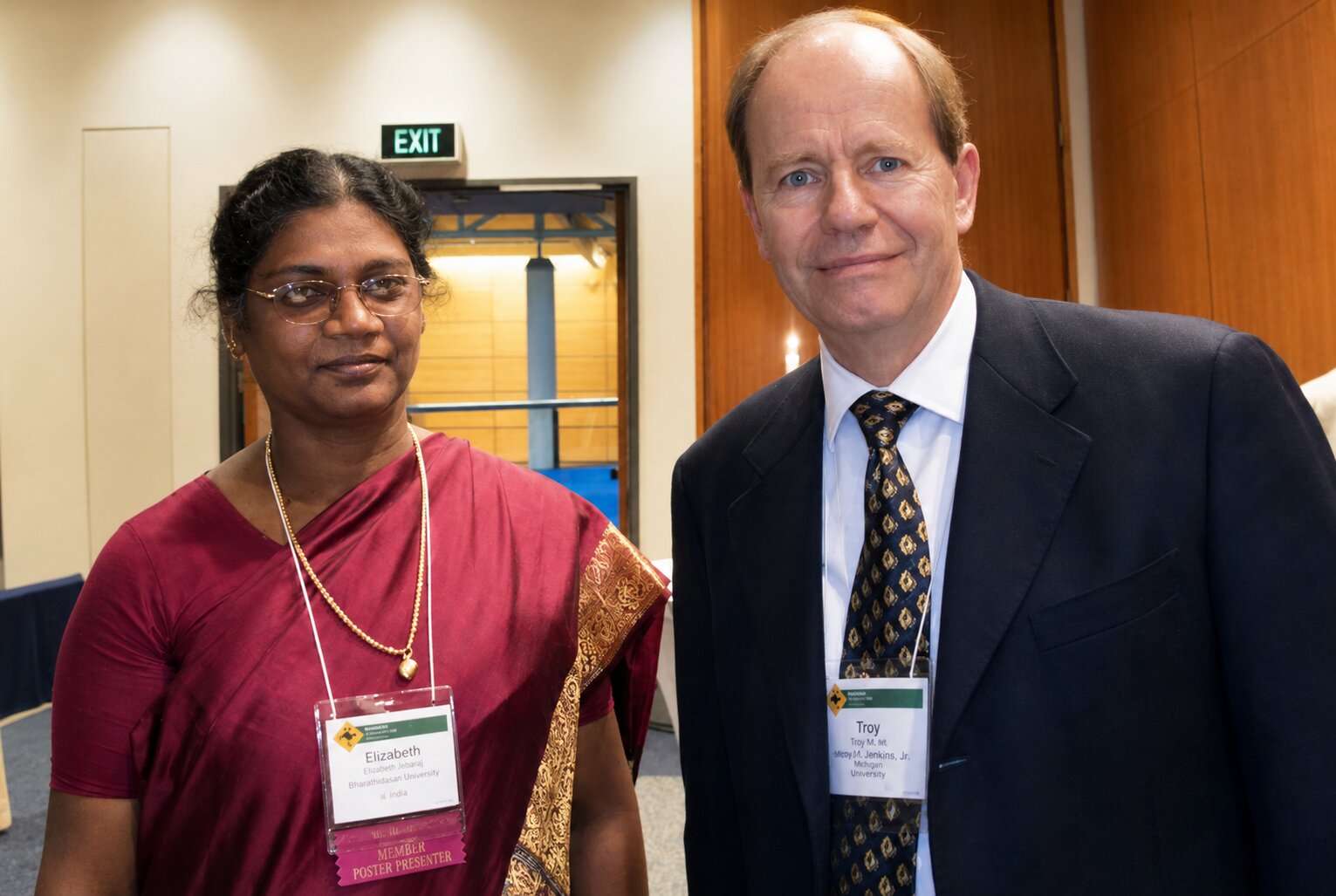 Prof. Dr. Elizabeth Joshua attending a professional dental conference