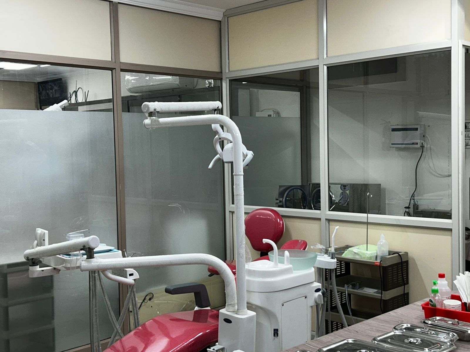 The minor operation theatre at Dr Rajendran Multispeciality Clinic